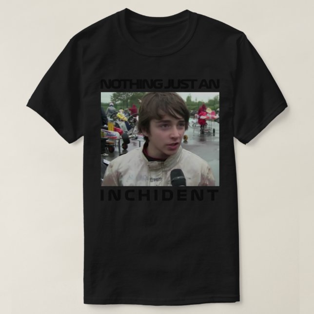 Camiseta Charles Leclerc Nada apenas um incidente de indign (Frente do Design)