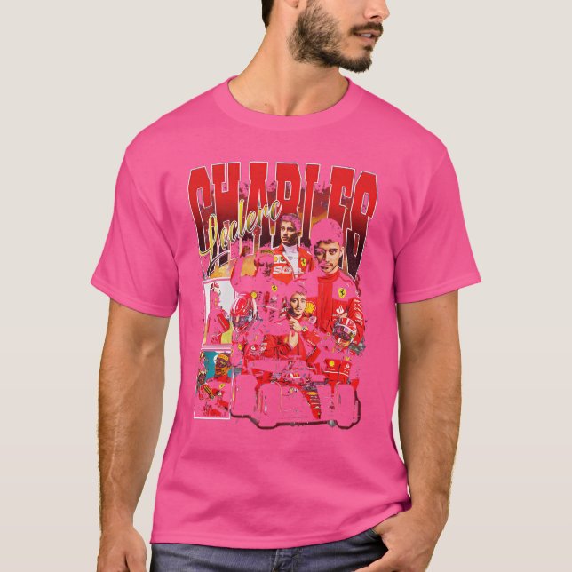 Camiseta Charles Leclerc Retro Bootleg (Frente)
