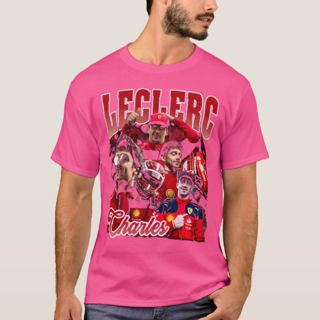 Camiseta Charles Leclerc Vintage Bootleg (Frente)