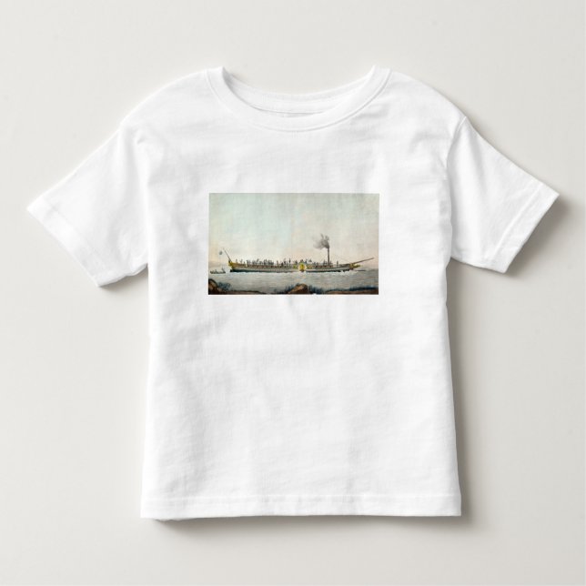 Camiseta Charles-Philippe, o primeiro barco a vapor (Frente)