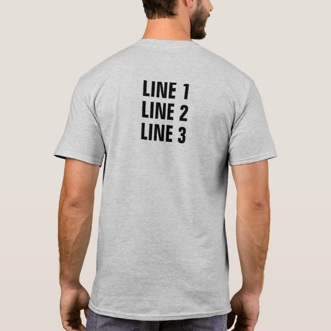 Camiseta Charleston SC Chapter - Cust 3 Lines Back Blade (Verso)