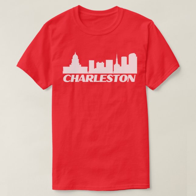 Camiseta Charleston Skyline Black (Frente do Design)