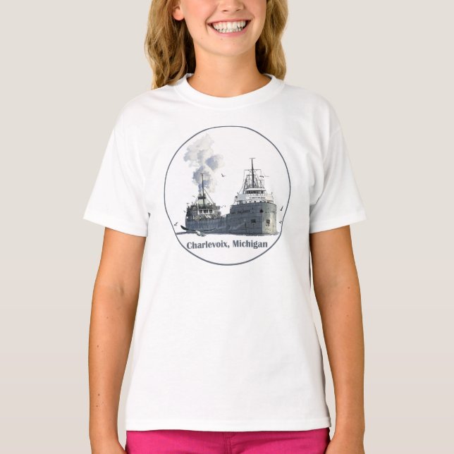 Camiseta Charlevoix, Michigan (Frente)