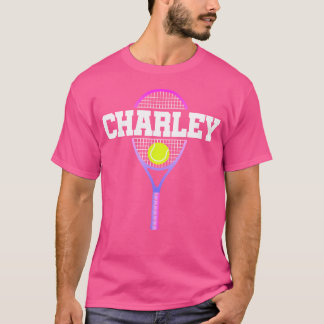 Camiseta Charley Name Tênis Player Girls Ball And Racket S