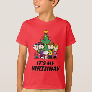 Camiseta Charlie Brown e Amigos no inverno