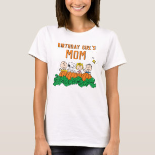 Camiseta Charlie Brown e Gang Pumpkin Aniversário Mãe