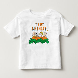 Camiseta Charlie Brown e Gang Pumpkin Birthday