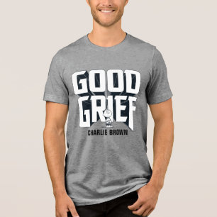 Camiseta Charlie Brown "Good Grief" Rock Banda Tee Graphic