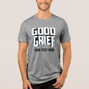 Camiseta Charlie Brown "Good Grief" Rock Banda Tee Graphic