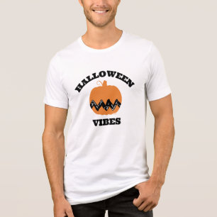 Camiseta Charlie Brown Orange Pumpkin Halloween Vibes