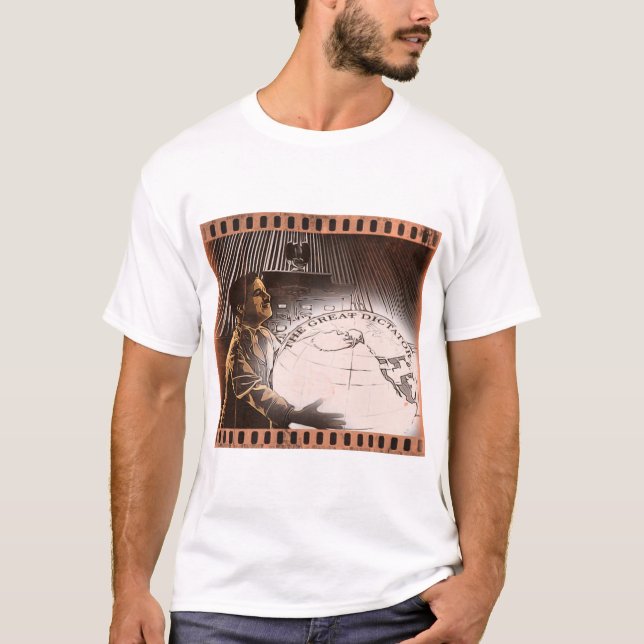Camiseta Charlie Chaplin T-ShirtO ditador do Excelente, Cha (Frente)