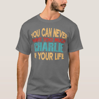 Camiseta Charlie engraçado Personalizado Primeiro Nome Item