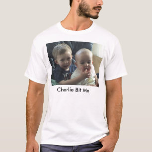 Camiseta Charlie mordeu-me - antes da mordida - básico
