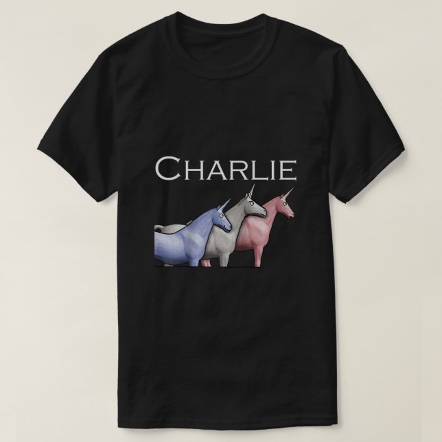 Camiseta Charlie The Unicorns Shun Raglan Baseball Tee (Frente do Design)