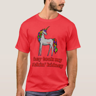 Camiseta Charlie Unicorn olharam para o meu Rim de Frickin