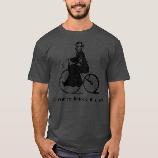 Camiseta Charlotte Bronte sobre uma bicicleta Charlotte Bro
