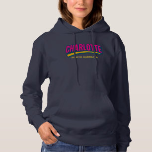 Camiseta Charlotte North Carolina Bold City Design - Retro
