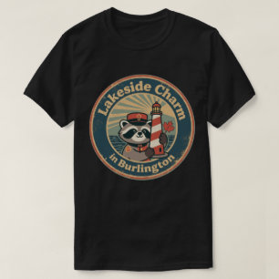 Camiseta Charme à Beira do Lago em Burlington Guaxinim Dive