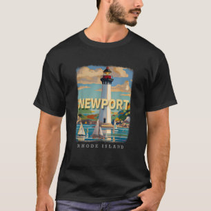 Camiseta Charme Costeiro RI da Ilha Newport SD829