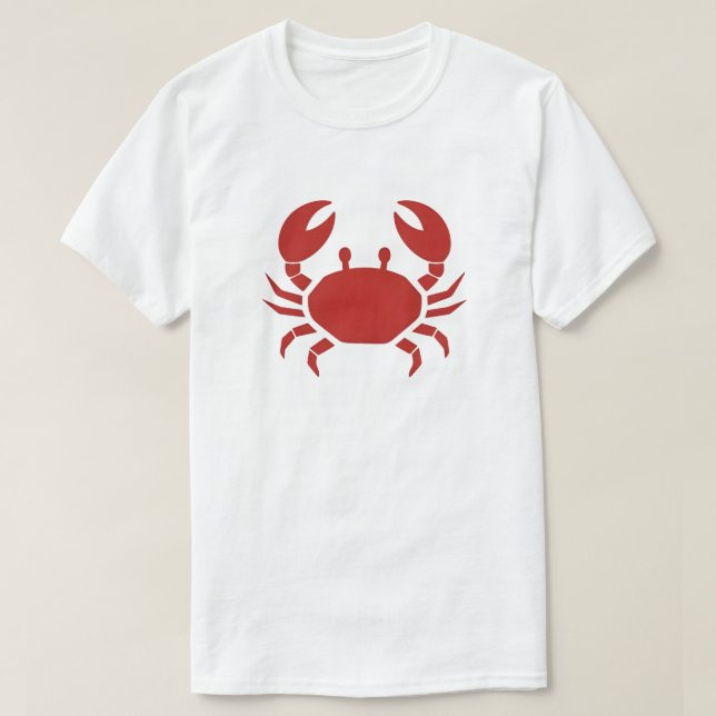 Camiseta Charme de Caranguejo Costeiro (Frente do Design)