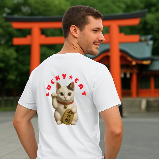 Camiseta Charme de Gatos Sortudos Japonês (Images are for illustrative purposes only. It is different from the actual product.)