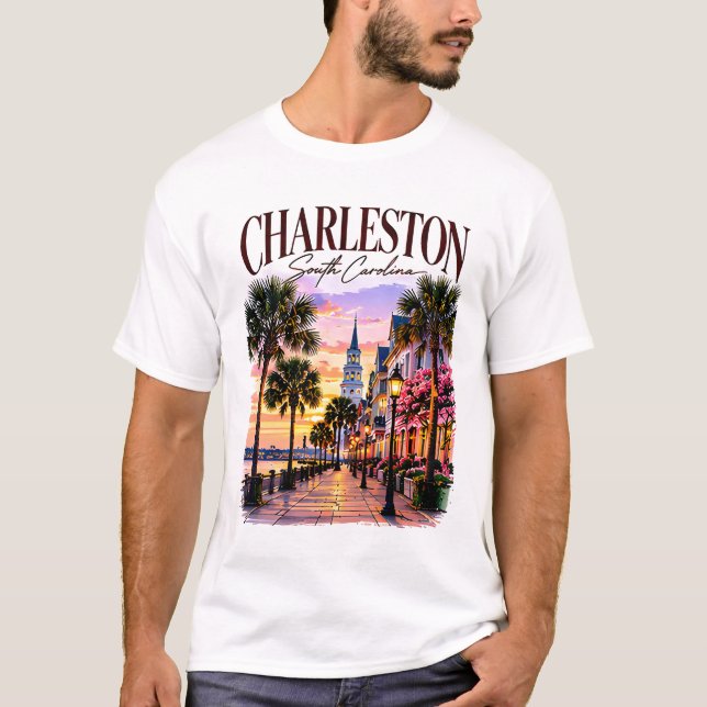 Camiseta Charme Histórico de Charleston (Frente)