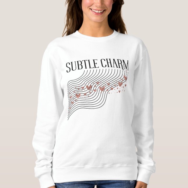 Camiseta Charme Sutil — Linhas Suaves (Frente)