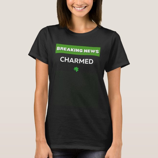 CAMISETA CHARMED ST PATRICKS DAY C IRISH SHAMROCK ST PADDY (Frente)