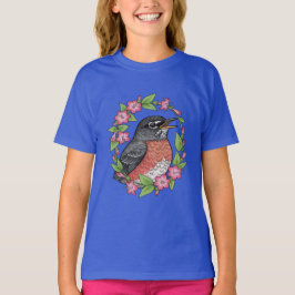 Camiseta Charming Connecticut Bird With Mirabilis
