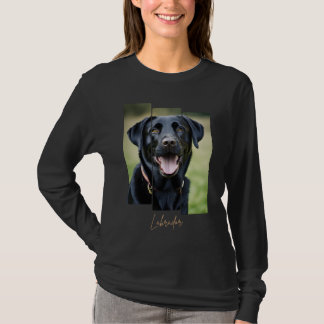 Camiseta Charming Labrador Retriever Portrait - Triptych Ar
