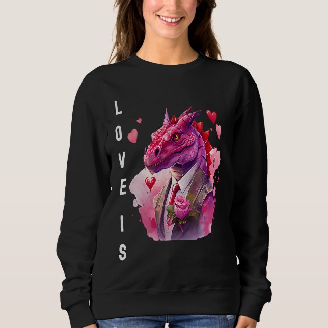 Camiseta Charming Love is With Heart Animal Valentine's day (Frente)