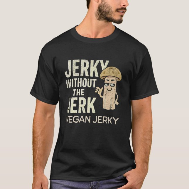 Camiseta Charque Sem O Vegan De Cogumelo À Base De Plantas  (Frente)