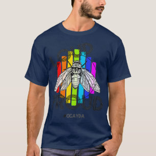 Camiseta Charuta LGBT Orgulho Cicada Brood X 2021 Inseto