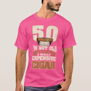 Camiseta Charuto 50 Anos Não Estou Velho Charuto de 50º Ani