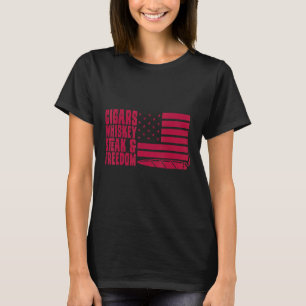 Camiseta Charuto Aficionado Charuto Cigar Whisky Steak Free