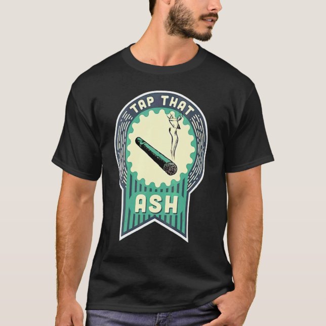 Camiseta Charuto de fumaça humorística (Frente)