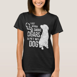 Camiseta Charuto e Pão-de-Obra Cigarros para Fumar e Pet Do