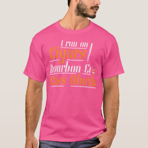Camiseta Charuto Engraçado Bourbon Amante de Charuto Fumand