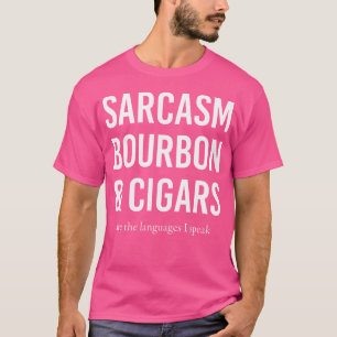 Camiseta Charuto Fumante Bourbon Sarcasmo Charuto Cubano