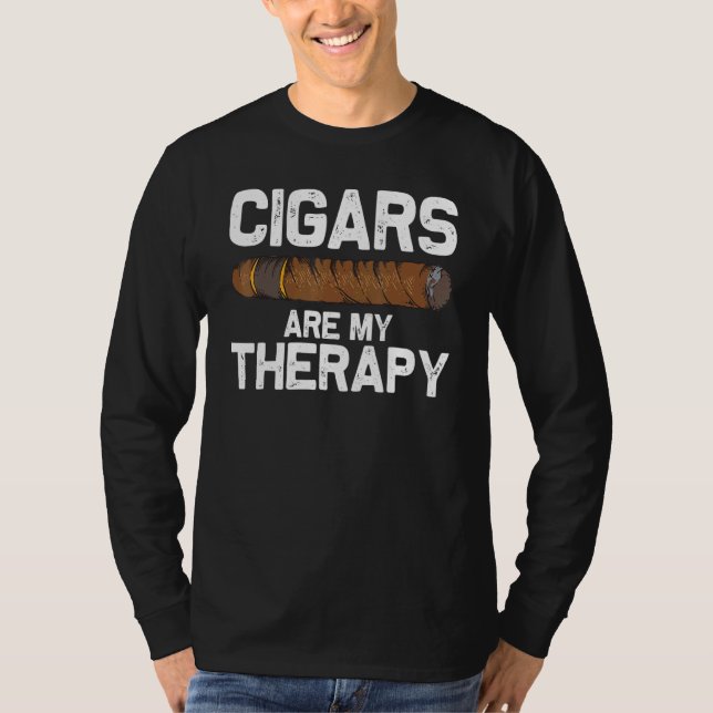 Camiseta Charuto Para Homens Cigarro Para Fumar _5 (Frente)