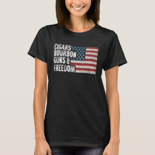 Camiseta Charutos Bourbon Armas e Liberdade