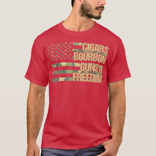 Camiseta Charutos Bourbon Liberdade de Armas (A SEGUIR) Pai