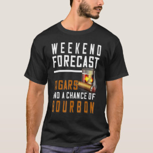 Camiseta Charutos De Oportunidade E Bourbon De Previsão De 