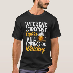 Camiseta Charutos De Previsão De Fim De Semana E Uísque De