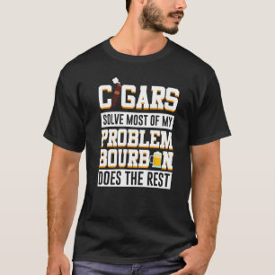 Camiseta Charutos Resolvem A Maioria Do Meu Problema Bourbo