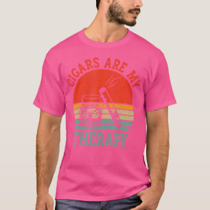 Camiseta Charutos São Minha Terapia Amante de Charutos Fuma