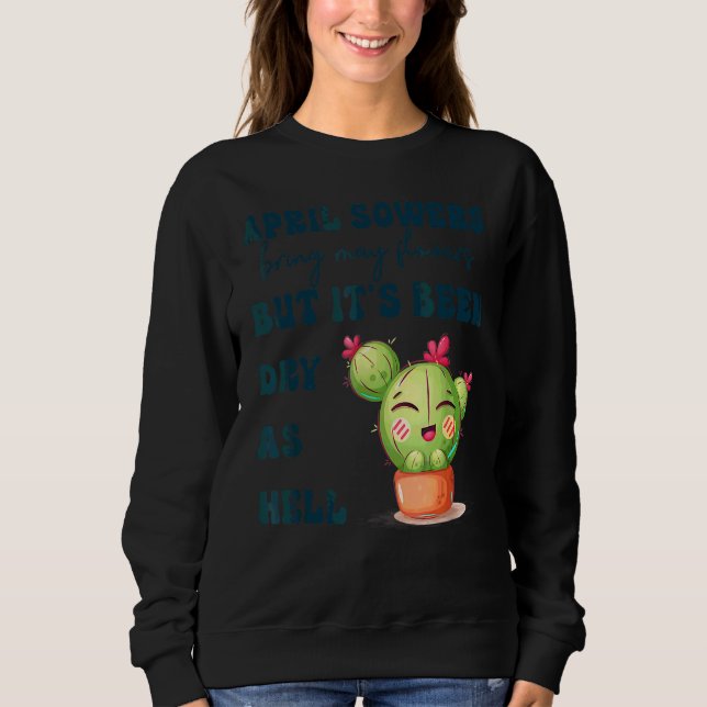Camiseta Chás de abril trazem Roupa de flores de maio (Frente)