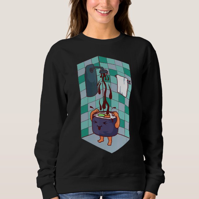 Camiseta Chás Sushi De Comida Japonesa Com Sushi R De Molho (Frente)