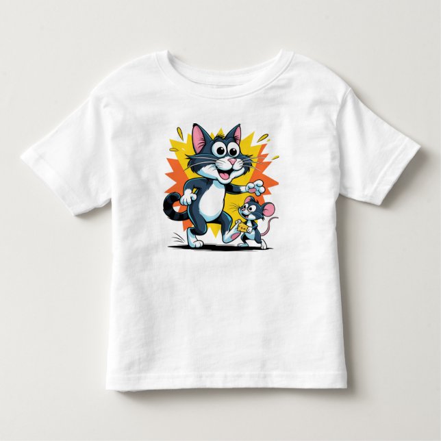 Camiseta Chase de Rato e Gato (Frente)