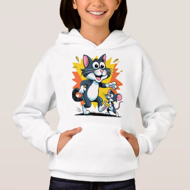 Camiseta Chase de Rato e Gato (Frente)
